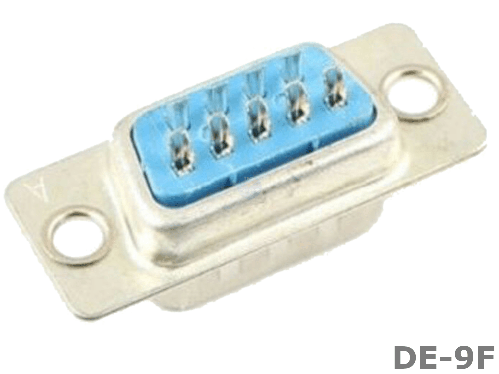 Female 9-pin 2 Row DE-9F DB9 solder connector insert - techexpress nz