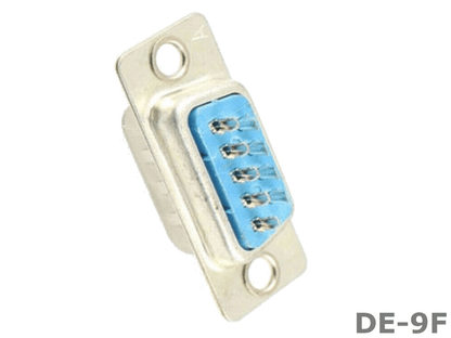 Female 9-pin 2 Row DE-9F DB9 solder connector insert - techexpress nz