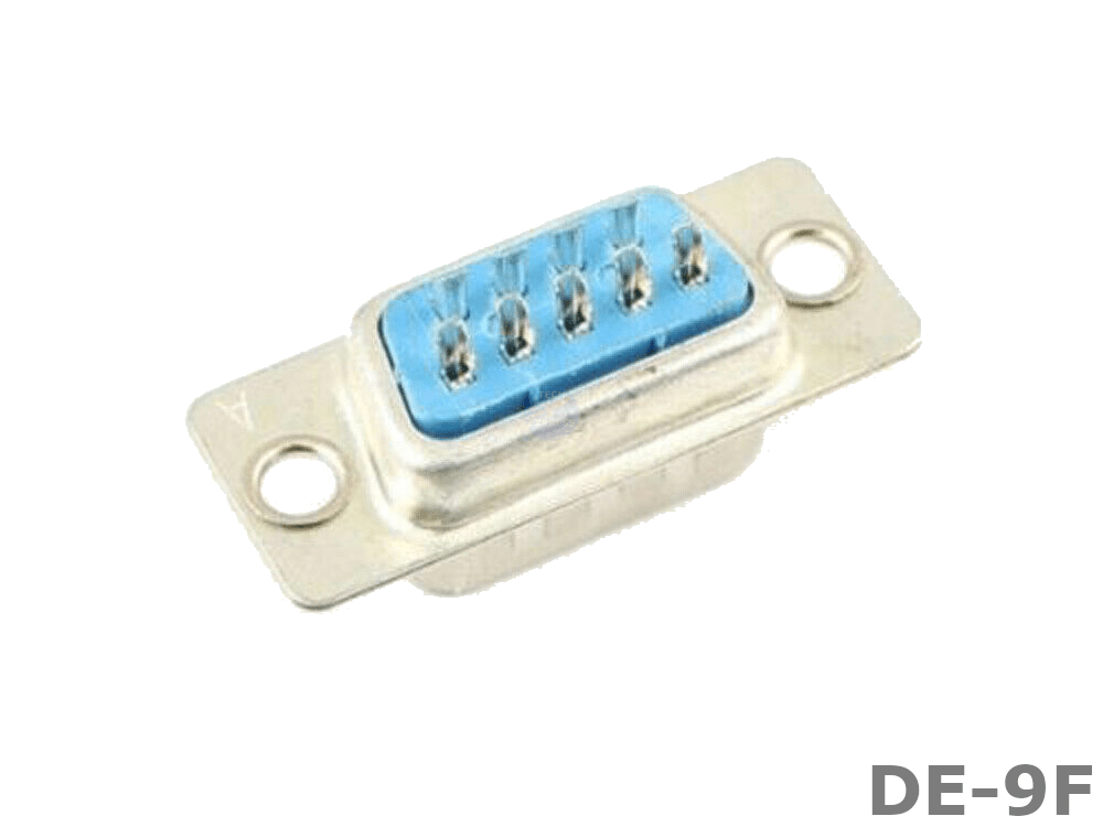Female 9-pin 2 Row DE-9F DB9 solder connector insert - techexpress nz