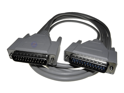 3 Meter 25 Pin DB25 Male to Male Parallel Port Laplink Data Transfer Cable - techexpress nz