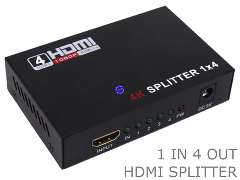 HDMI Splitter 4 Way 4 Port 1 In x 4 Out - techexpress nz
