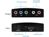 HDMI to YPbPr Component RGB Video and Stereo Audio Red Green Blue RCA Converter - techexpress nz