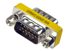 15 Pin Male to Male HD VGA Gender changer connector adapter - techexpress nz