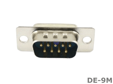 Male 9-pin 2 Row DE-9M DB9 solder connector insert - techexpress nz