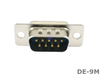 Male 9-pin 2 Row DE-9M DB9 solder connector insert - techexpress nz