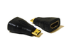 Mini HDMI Male plug to standard HDMI Female socket adapter converter - techexpress nz