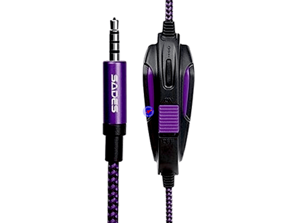 SADES SA 930 Gaming Headphones with Built in Boom Microphone and cable controls