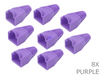 Purple RJ45 network plug connector strain relief boot in bag of 8 pieces - techexpress nz
