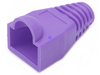 Purple RJ45 network plug connector strain relief boot in bag of 8 pieces - techexpress nz