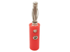 Banana Plug RED Solder-less with Grub Screw for up to 4mm Speaker Wire - techexpress nz