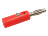Banana Plug RED Solder-less with Grub Screw for up to 4mm Speaker Wire - techexpress nz