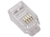 RJ11 Crimp Telephone Fax Modem Plug Connector for Stranded Cable 6P4C - techexpress nz
