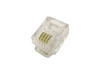 RJ11 Crimp Telephone Fax Modem Plug Connector for Stranded Cable 6P4C - techexpress nz