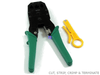 Network RJ45 RJ12 RJ11 Cat5 LAN Cable Plug Cut Strip & Crimp Tool Kit - techexpress nz