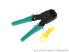 Network RJ45 RJ12 RJ11 Cat5 LAN Cable Plug Cut Strip & Crimp Tool Kit - techexpress nz