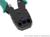 Network RJ45 RJ12 RJ11 Cat5 LAN Cable Plug Cut Strip & Crimp Tool Kit - techexpress nz