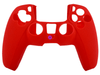 Red Anti-Slip Silicone Rubber PS5 Controller Protective Sleeve Grip Cover - techexpress nz