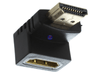 Right Angle 90 Degree 90° DOWN HDMI Male to Female Elbow Port Saver - techexpress nz
