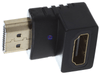 Right Angle 90 Degree 90° DOWN HDMI Male to Female Elbow Port Saver - techexpress nz