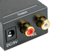 SPDIF Toslink and Coaxial Digital to Analogue Stereo Audio RCA Converter DAC - techexpress nz