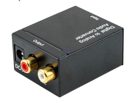 S/PDIF Toslink and Coaxial Digital to Analogue Stereo Audio RCA Converter DAC - techexpress nz