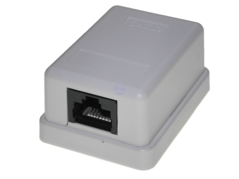Wall or Floor Mount Cat5e RJ45 8P8C Voice or Computer Data Socket Outlet - techexpress nz