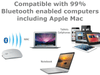 White Wireless Bluetooth Rechargeable Mouse for Apple Mac and Windows PC - techexpress nz