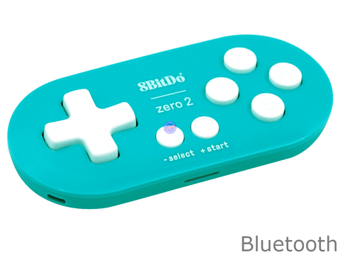 8BitDo Zero 2 Turquoise Bluetooth Wireless Controller for Switch PC Mac Android - techexpress nz