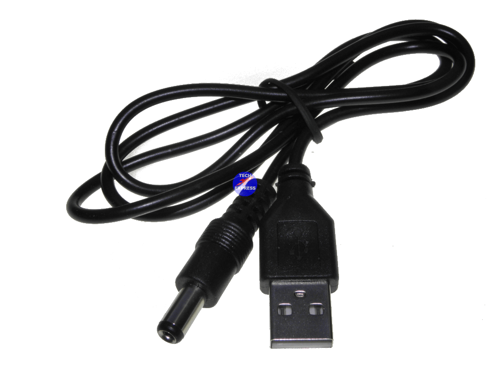 5V DC 5.5 2.1mm Jack Charging Cable Power Cord, USB to DC Power