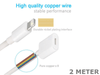 2 Meter Male to Female Lightning Extension Cable - techexpress nz