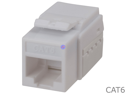 White Cat6 Certified Keystone RJ45 Jack - techexpress nz