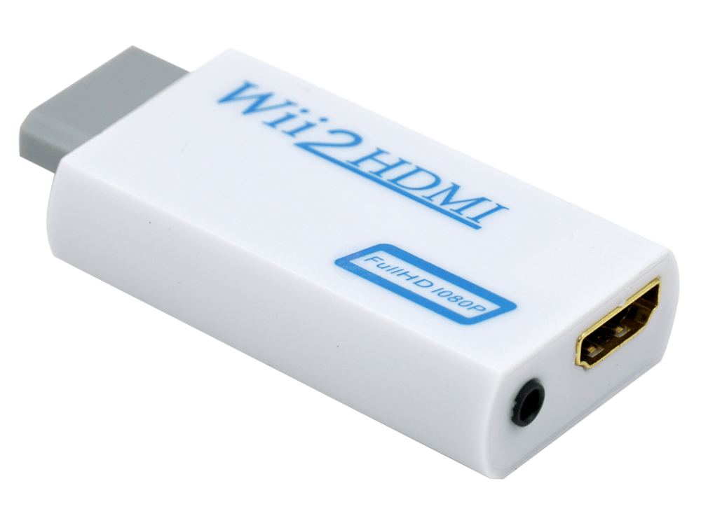 Nintendo Wii AV Video to HDMI adapter converter 720p Full HD 1080p upscaling