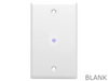 Blank Keystone Clip In Insert for Empty Jack Socket Outlet Wall Plate White - techexpress nz