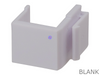 Blank Keystone Clip In Insert for Empty Jack Socket Outlet Wall Plate White - techexpress nz