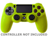 Yellow Anti-Slip Silicone Rubber PS4 Controller Protective Sleeve Grip Cover - techexpress nz