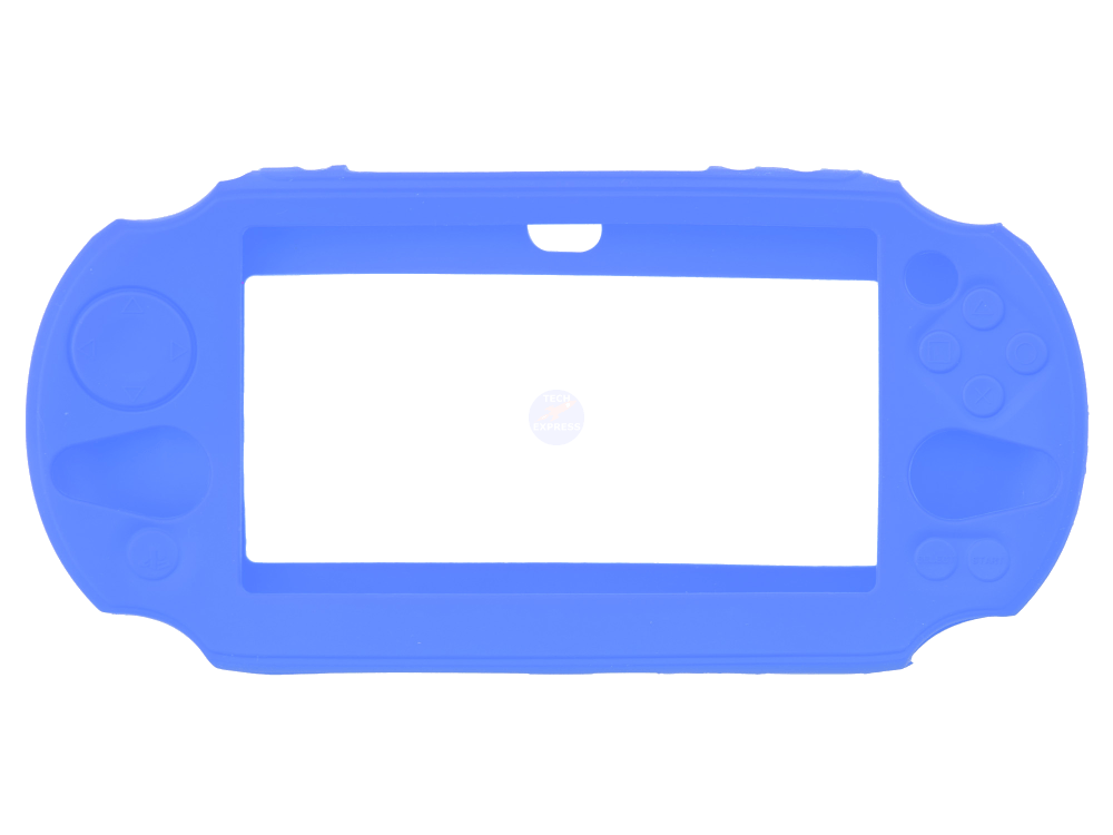 Blue Protective Silicone Rubber Skin Case for PlayStation PS Vita