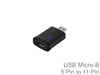 Micro USB 11 pin plug to 5 pin socket adapter for Samsung MHL HDMI converter - techexpress nz