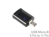 Micro USB 11 pin plug to 5 pin socket adapter for Samsung MHL HDMI converter - techexpress nz