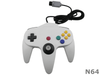 White game controller gamepad joystick for Nintendo 64 N64 - techexpress nz