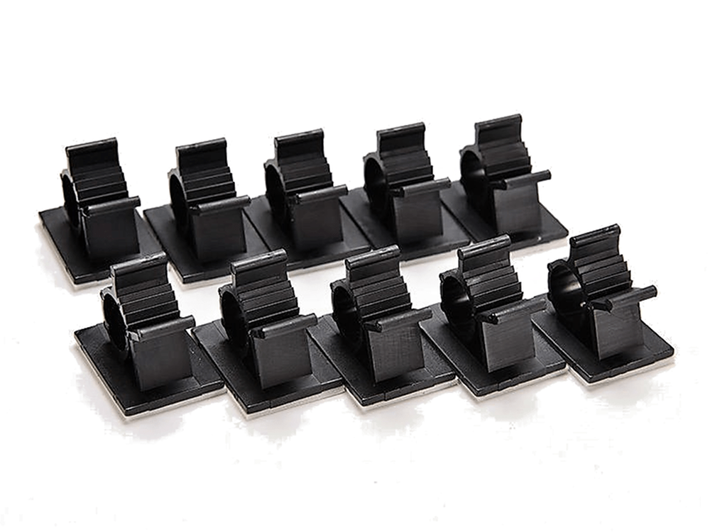 Adhesive backed new arrivals wire clips