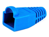 Blue RJ45 network plug connector strain relief boot in bag of 10 pieces - techexpress nz