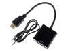 HDMI to VGA Video with Stereo Audio Lead Cable Converter Adapter - techexpress nz