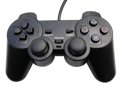 Joystick Game Controller For Sony Playstation 2 PS2 Wired vibration feedback - techexpress nz