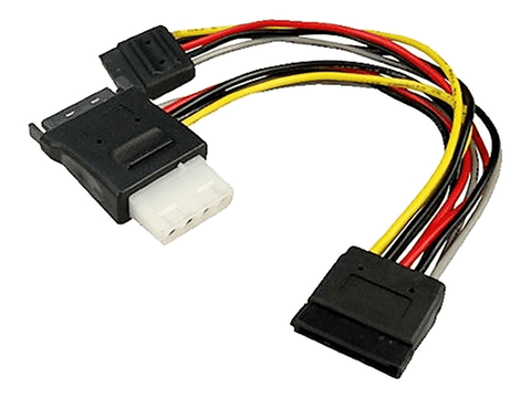 SATA to 2x Female SATA Power Cable Splitter Adapter Converter - techexpress nz