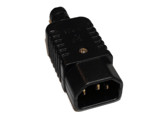 Re-wireable IEC Male C14 10A screw terminal cord plug - techexpress nz