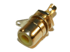 Yellow Gold plated Panel Chassis Mount RCA Phono Female Socket solder connector - techexpress nz