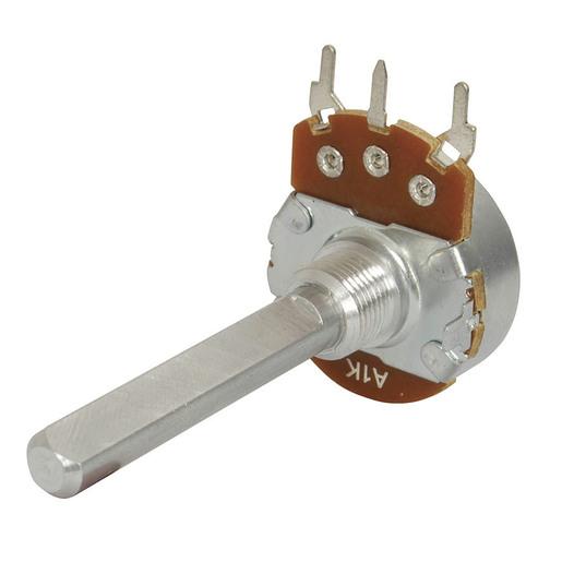 100k Ohm Logarithmic (A) Single Gang 24mm Potentiometer - techexpress nz