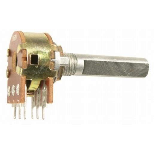 10k Ohm Logarithmic (A) Double Gang 16mm Potentiometer - techexpress nz