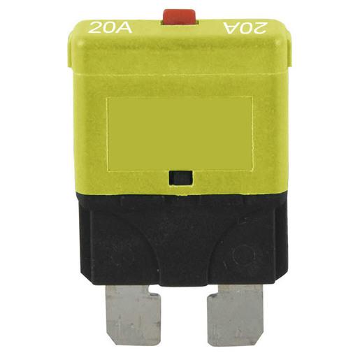 Standard Blade Circuit Breaker 20A - Manual Reset - techexpress nz
