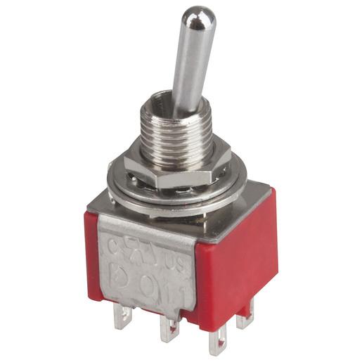 DPDT Miniature Toggle Switch - Solder Tag - techexpress nz
